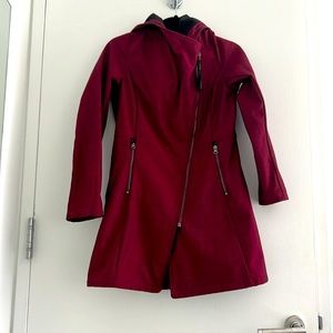 Mia Melon Houston side zip fleece lined rain coat